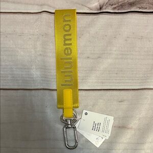 Lululemon Athletica Yellow Strap Keychain